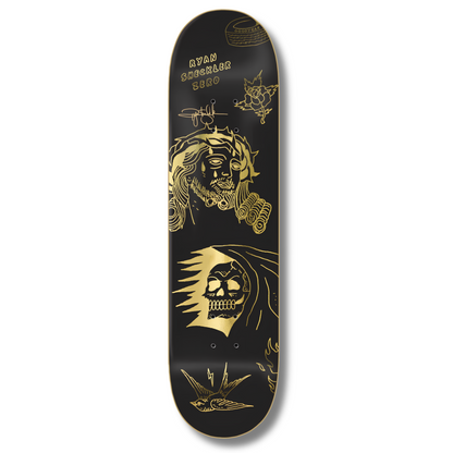Zero Ryan Sheckler "Suffer" Gold Foil Skateboard Deck  - 8.5"