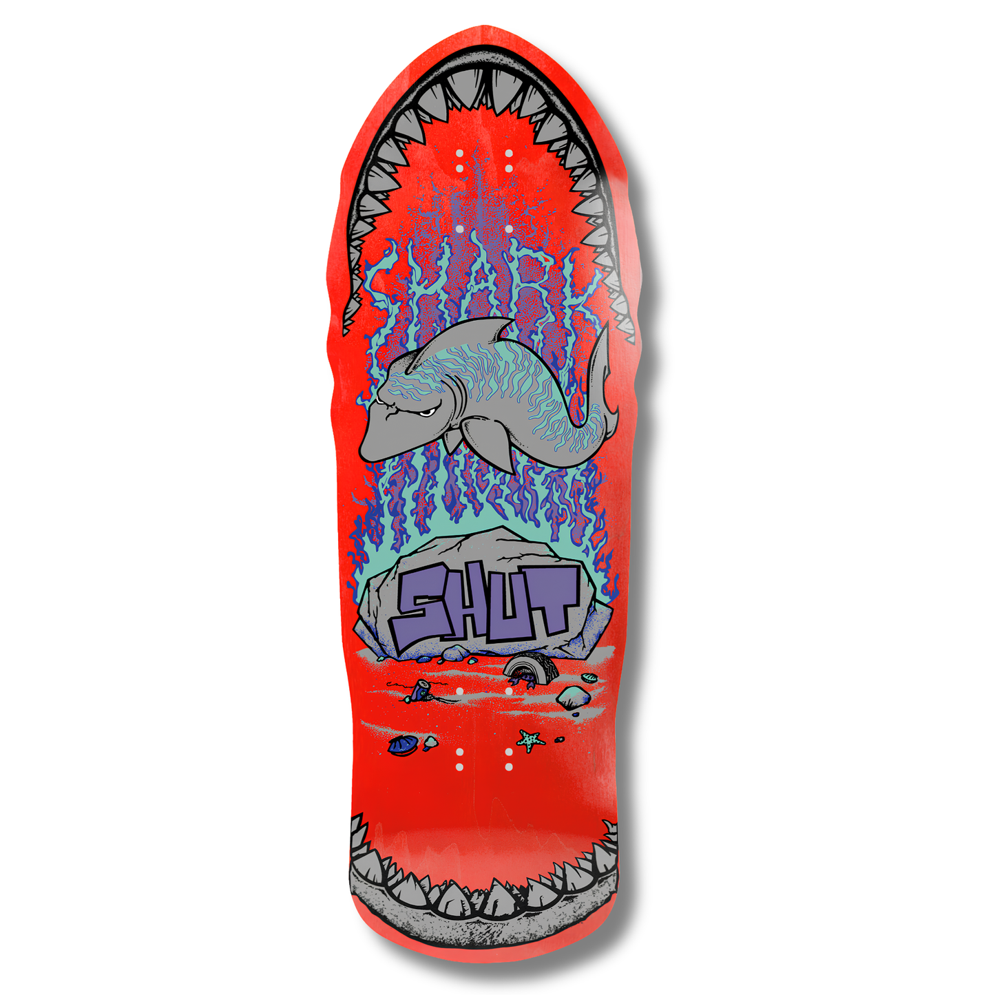 Shut 86 Shark EX7 Red Deck - 10.375"