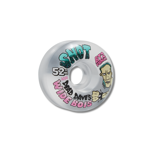 Snot Wheel Co. Dead Dave's Wide Bois Clear Wheels – 52mm/101A