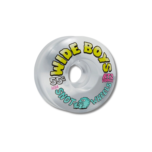 Snot Wheel Co. Wide Boys Clear/Yellow Wheels – 55mm 101A