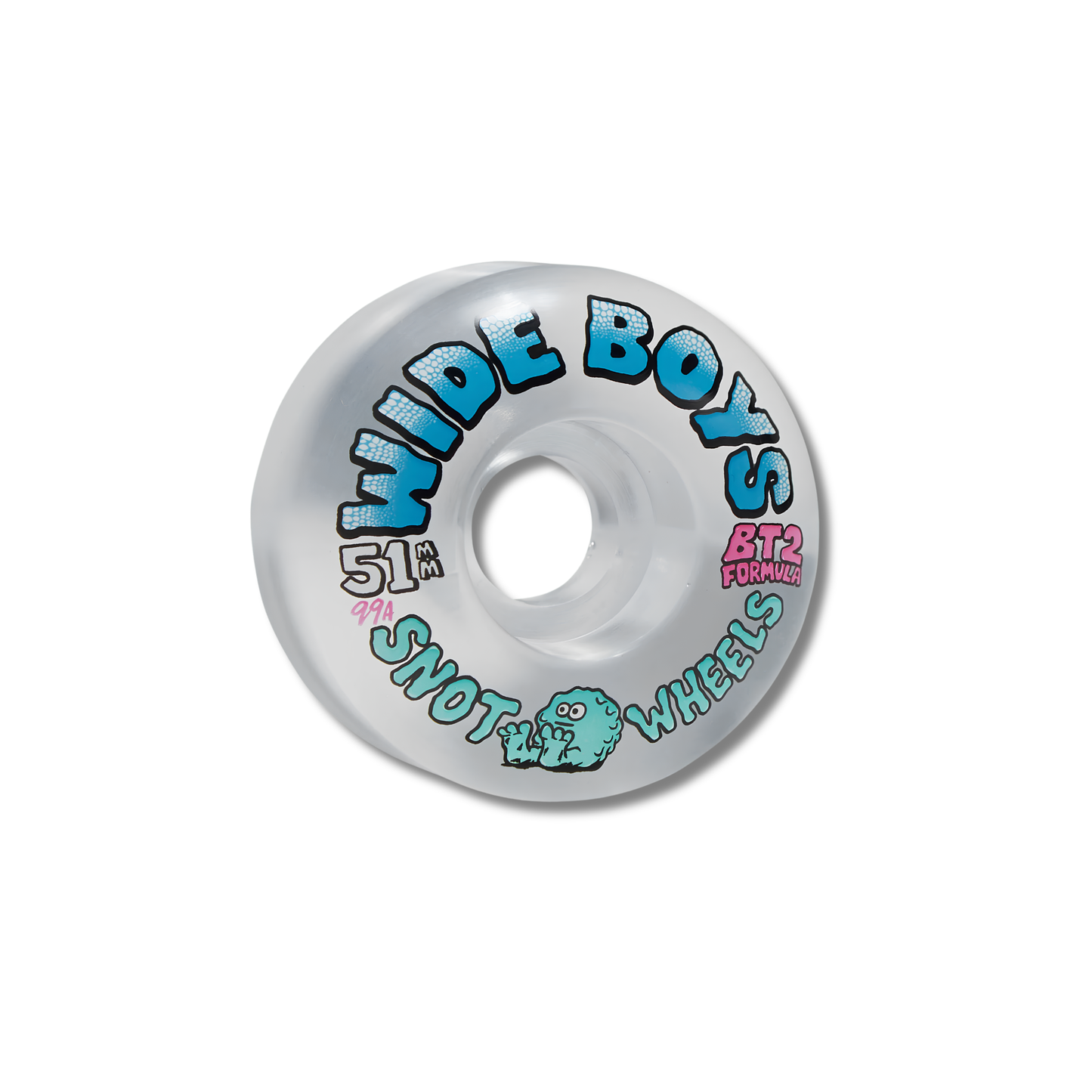 Snot Wheel Co. Wide Boys Clear/Blue Wheels – 51mm 99A