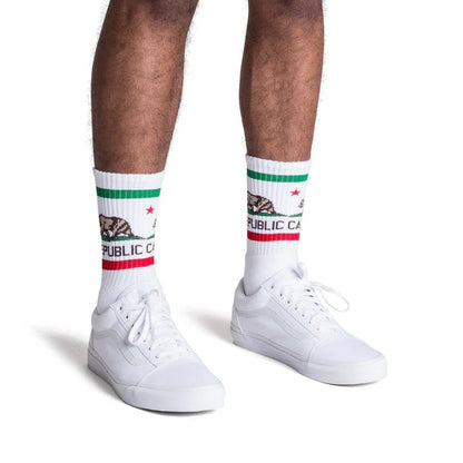 SOCCO Cali Bear Socks | White