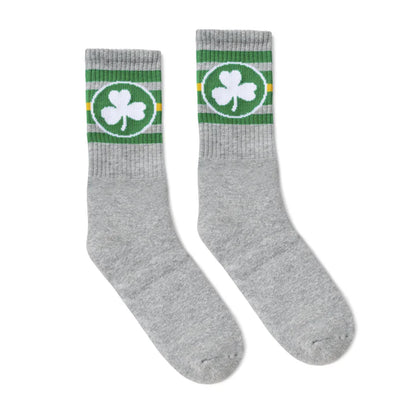 SOCCO Shamrock Socks | Heather Grey