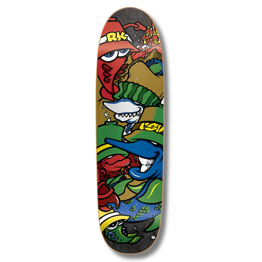 New Deal Knigge Ron "Deep Sea Vandal" Screen Print Reissue Deck (Black) - 8.6"