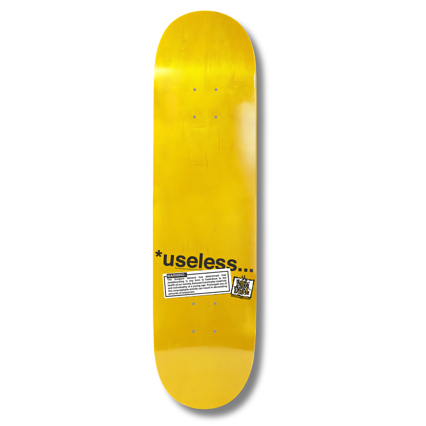 New Deal "Useless Wooden Toys NTSC" Popsicle Deck - 8.5"