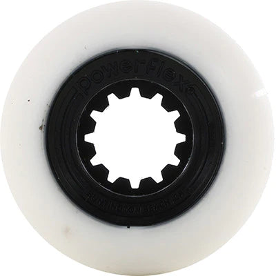 Powerflex 52mm Gumball Black Core, White Wheel 83B