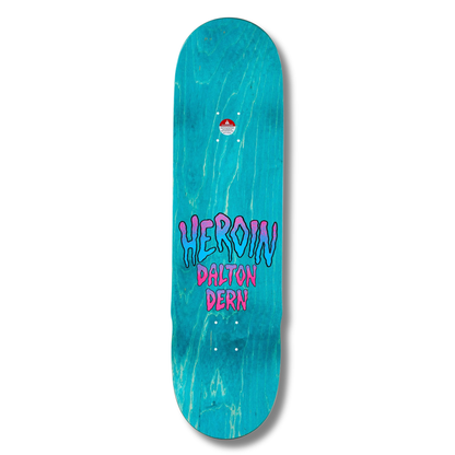 Heroin Dalton Dern "Eyes" Purple Foil Shaped Deck - 8.5"