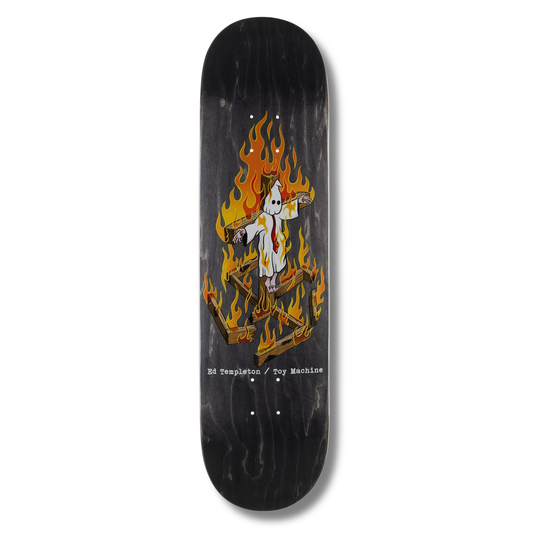 Toy Machine Ed Templeton "Charred Cross" Deck - 8.5"