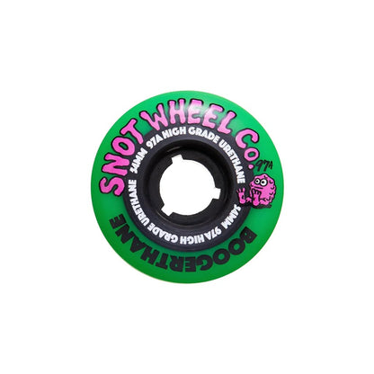 Snot Wheel Co. "Team Boogerthane" Green/Black Core - 54mm/97a