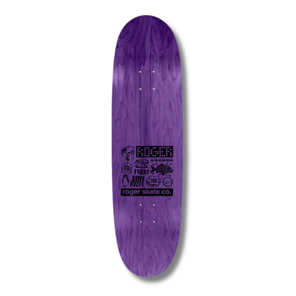 Roger Skate Co. "Half Roger" -  9.125" Oval Shape Skate Deck