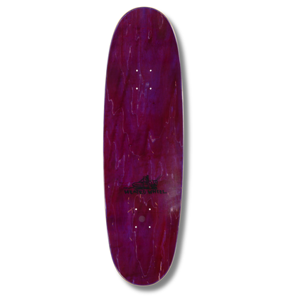 The Heated Wheel Raja Bell Neil Blender Art Egg Shaped Deck - 9.25"