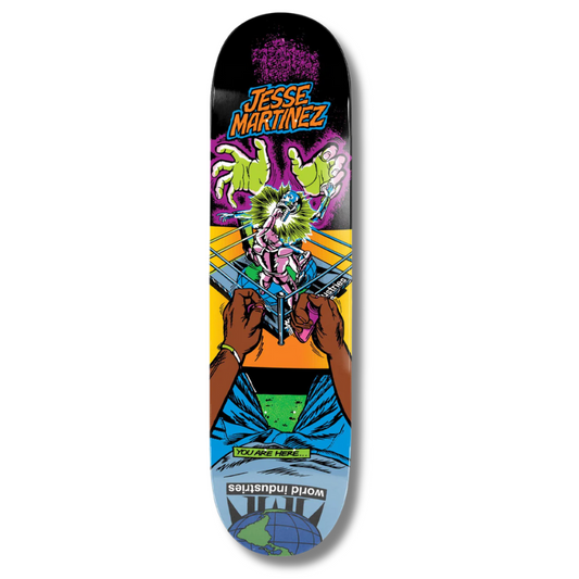 World Industries Jesse Martinez "Rock'em Sock'em" Reissue Graphic Modern Popsicle - 8.25"