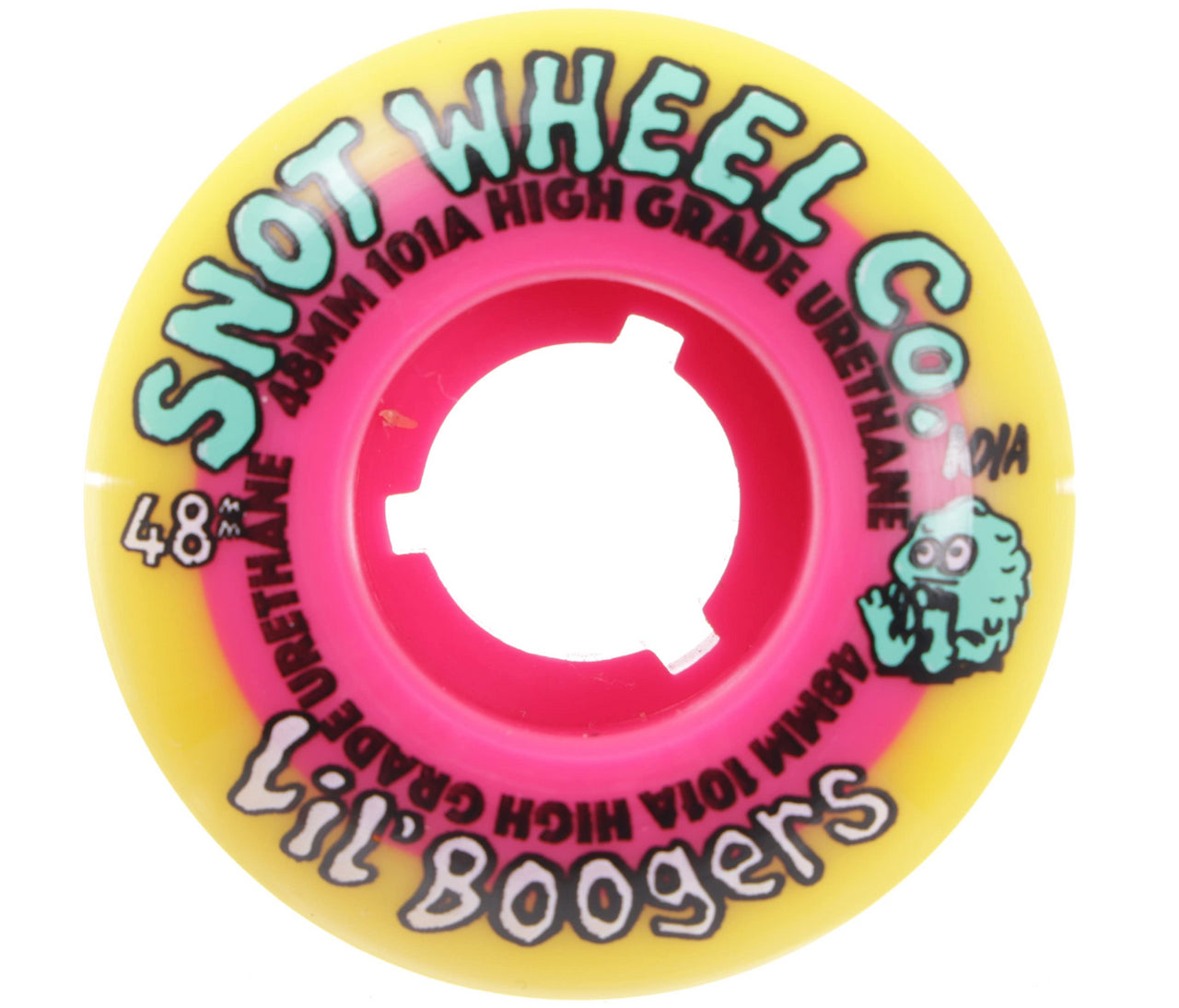 SNOT Lil Boogers Swirls Wheels Set Yellow Pink 48mm/101a