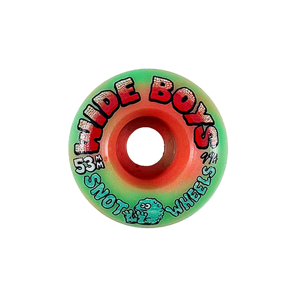 Snot Wheel Co. "Wide Boys Swirl" Orange/Green - 53mm/99a