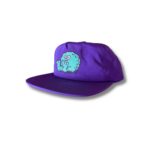 Snot Wheel Co.  5-Panel Purple Nylon Hat