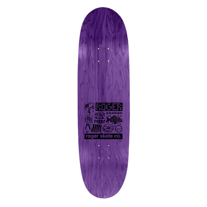 Roger Skate Co. "Half Roger" -  9.125" Oval Shape Skate Deck