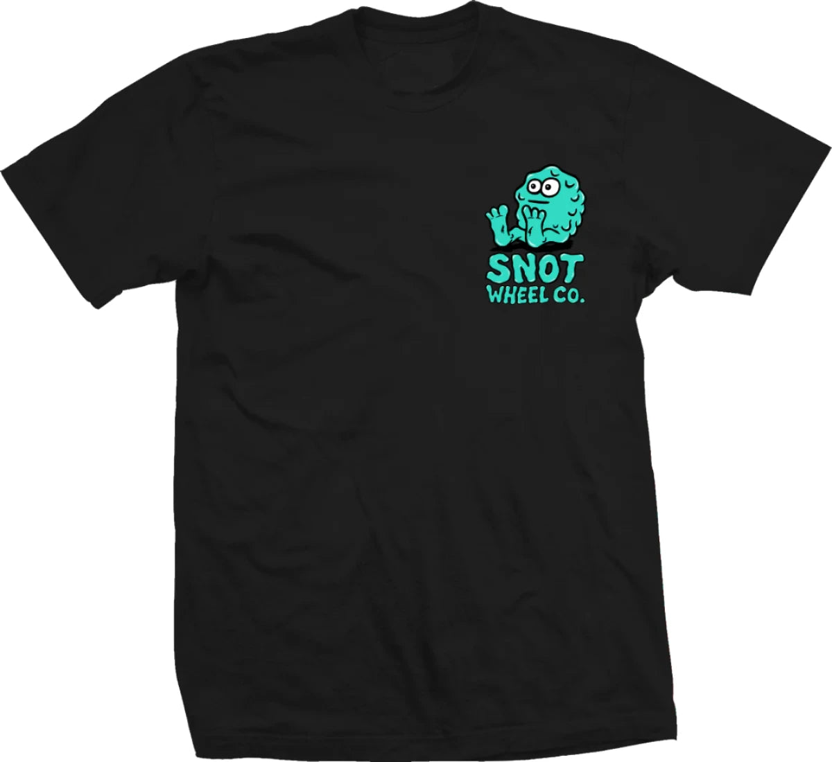 Snot Wheel Co. - Booger Logo Backprint T-Shirt - Black