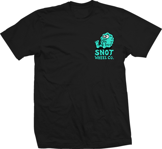 Snot Wheel Co. - Booger Logo Backprint T-Shirt - Black