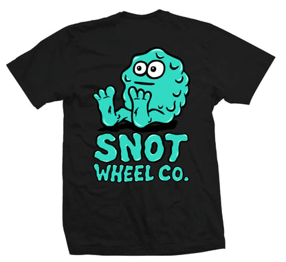 Snot Wheel Co. - Booger Logo Backprint T-Shirt - Black