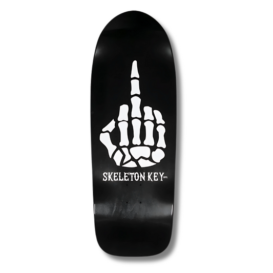 Skeleton Key MFG - "With All Due Respect" Shaped Skateboard Deck - 10.76"