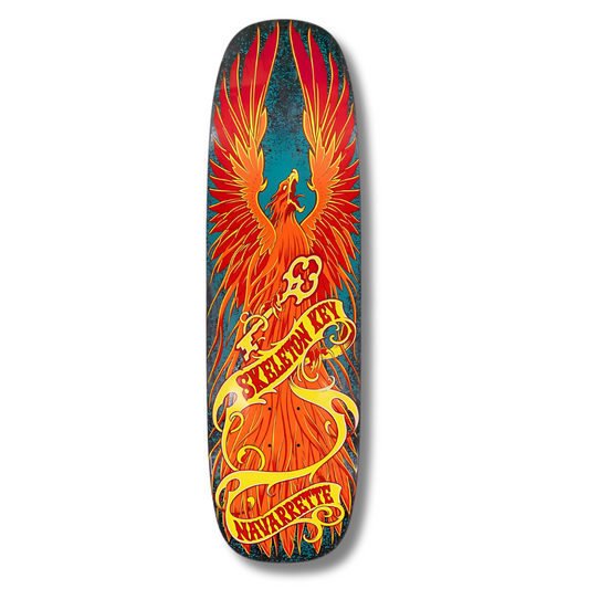 Skeleton Key MFG - Darren Navarrette "Phoenix" Shaped Skateboard Deck - 9.02"