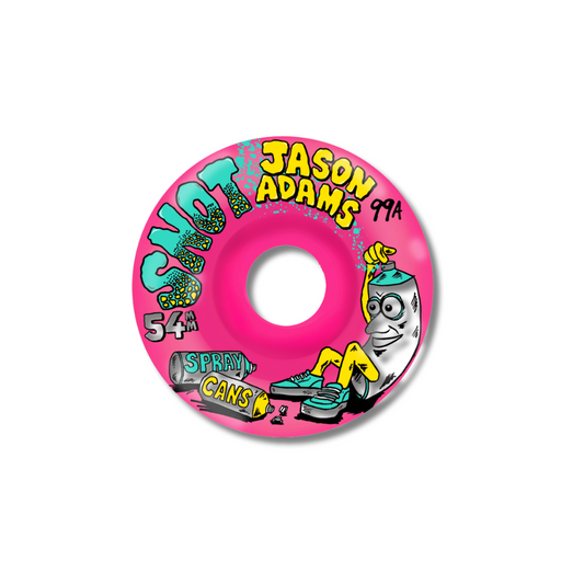 Snot Wheel Co. Jason Adams "Spray Cans" Pink - 54mm/99a
