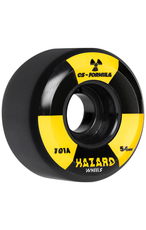 Hazard Wheels Hazard Radio Active Cs: Conical Black Wheels 52mm - 54mm