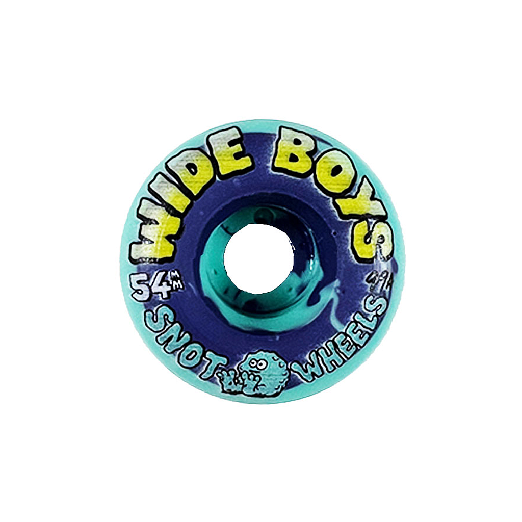 Snot Wheel Co. "Teal/Purple Swirl" Skateboard Wheels - 54mm/99a