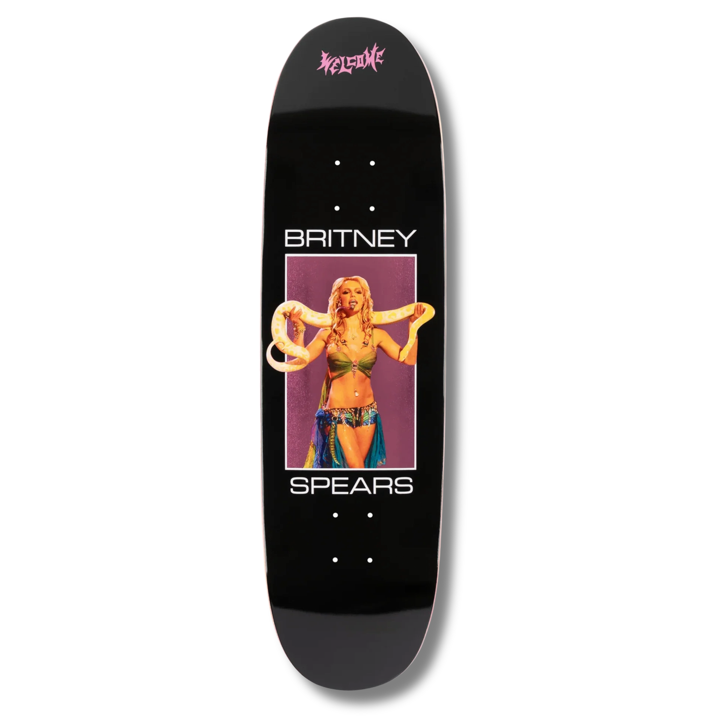 Welcome Skateboards X Britney Spears "Snake On Son Of Boline" Shaped Deck - 8.8"