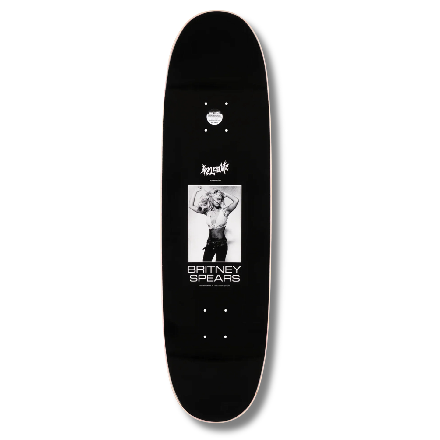 Welcome Skateboards X Britney Spears "Snake On Son Of Boline" Shaped Deck - 8.8"