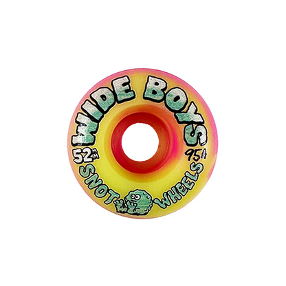 Snot Wheel Co. "Wide Boys Swirl" Yellow/Pink - 52mm/95a