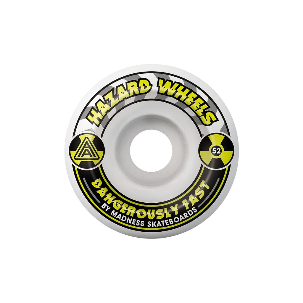 Hazard Wheels CS Formula "Conical Alarm" White/Yellow - 52mm/101a