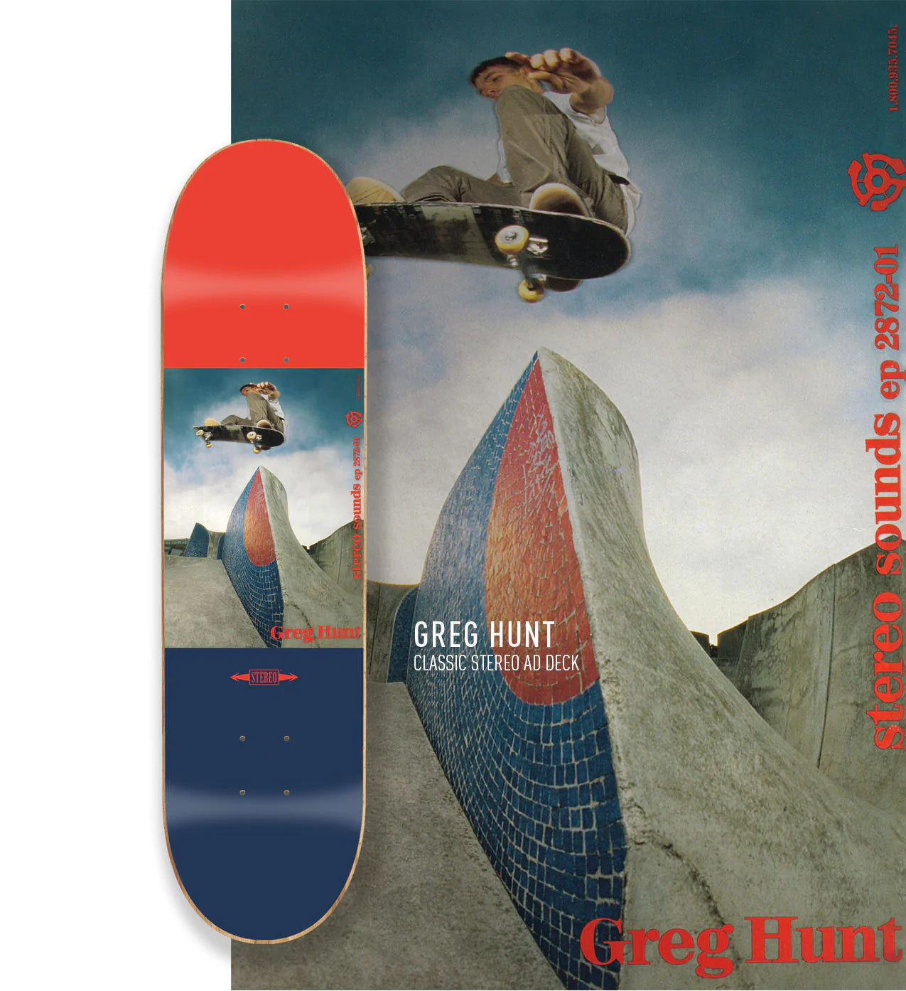 Stereo Greg Hunt Classic Ad Deck 8.25"
